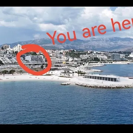 Apartament Znjan Beachfront Balcony 2plus2 Sea View
