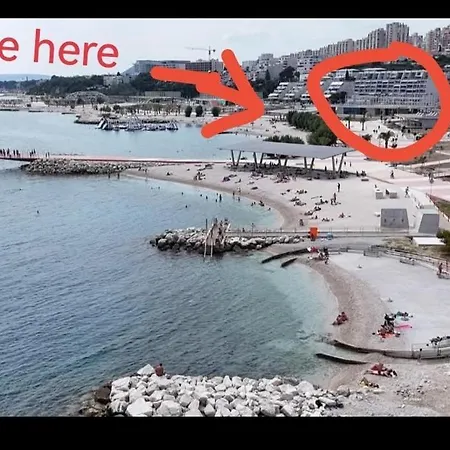 Apartamento Znjan Beachfront Balcony 2plus2 Sea View